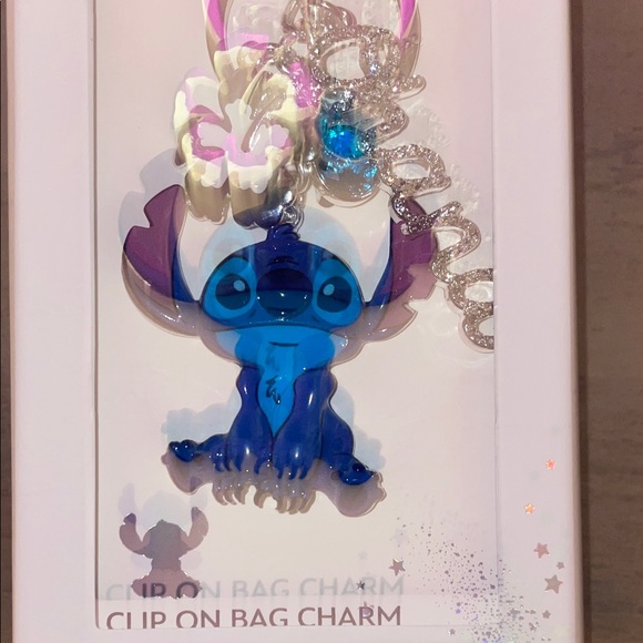 Disney Lilo & Stitch Blue Stitch Bag Clip Keychain New With Tags - Picture 3 of 5